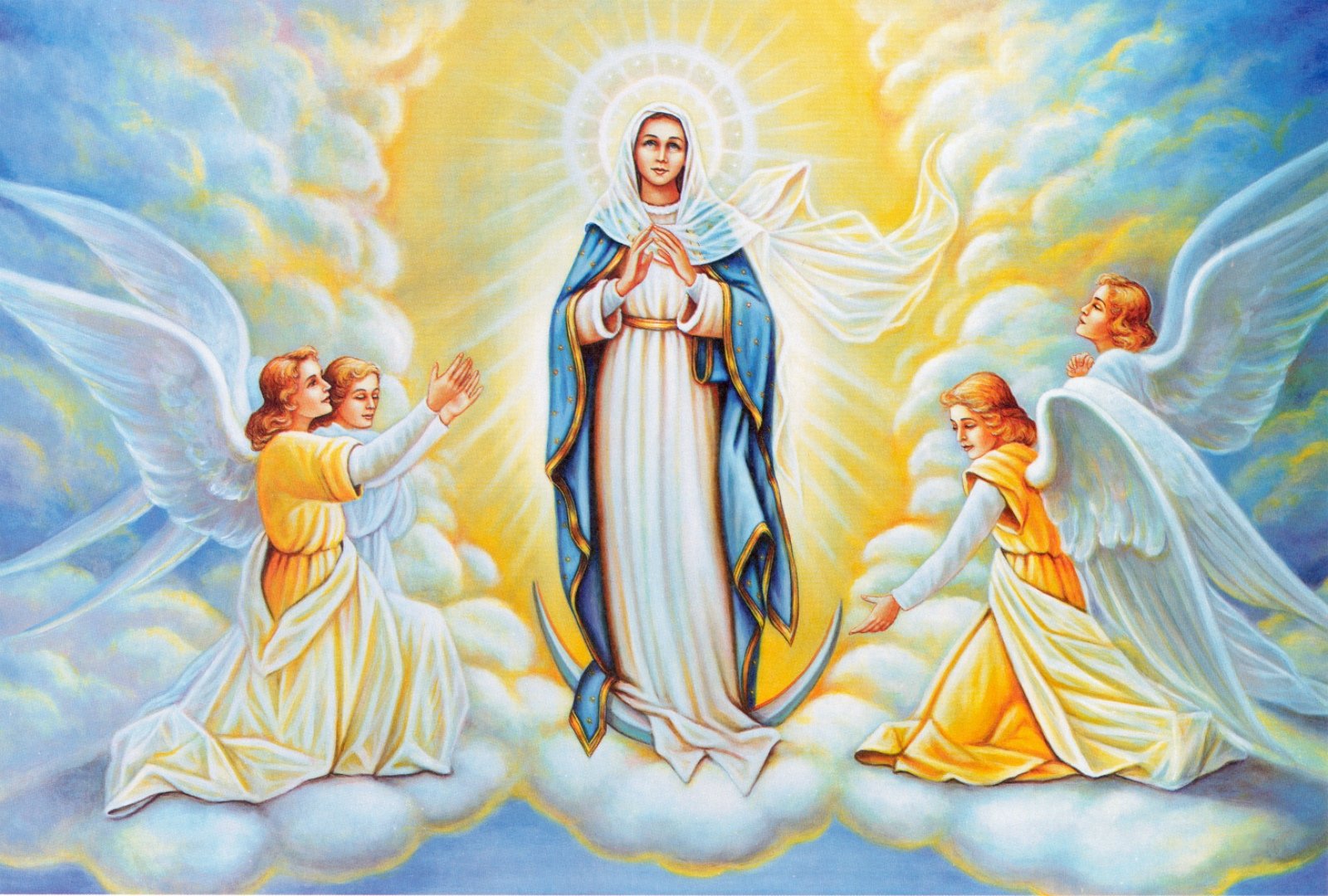 Hình Ảnh Đức Mẹ Maria Đẹp Thiêng Liêng, Bao Dung Che Chở