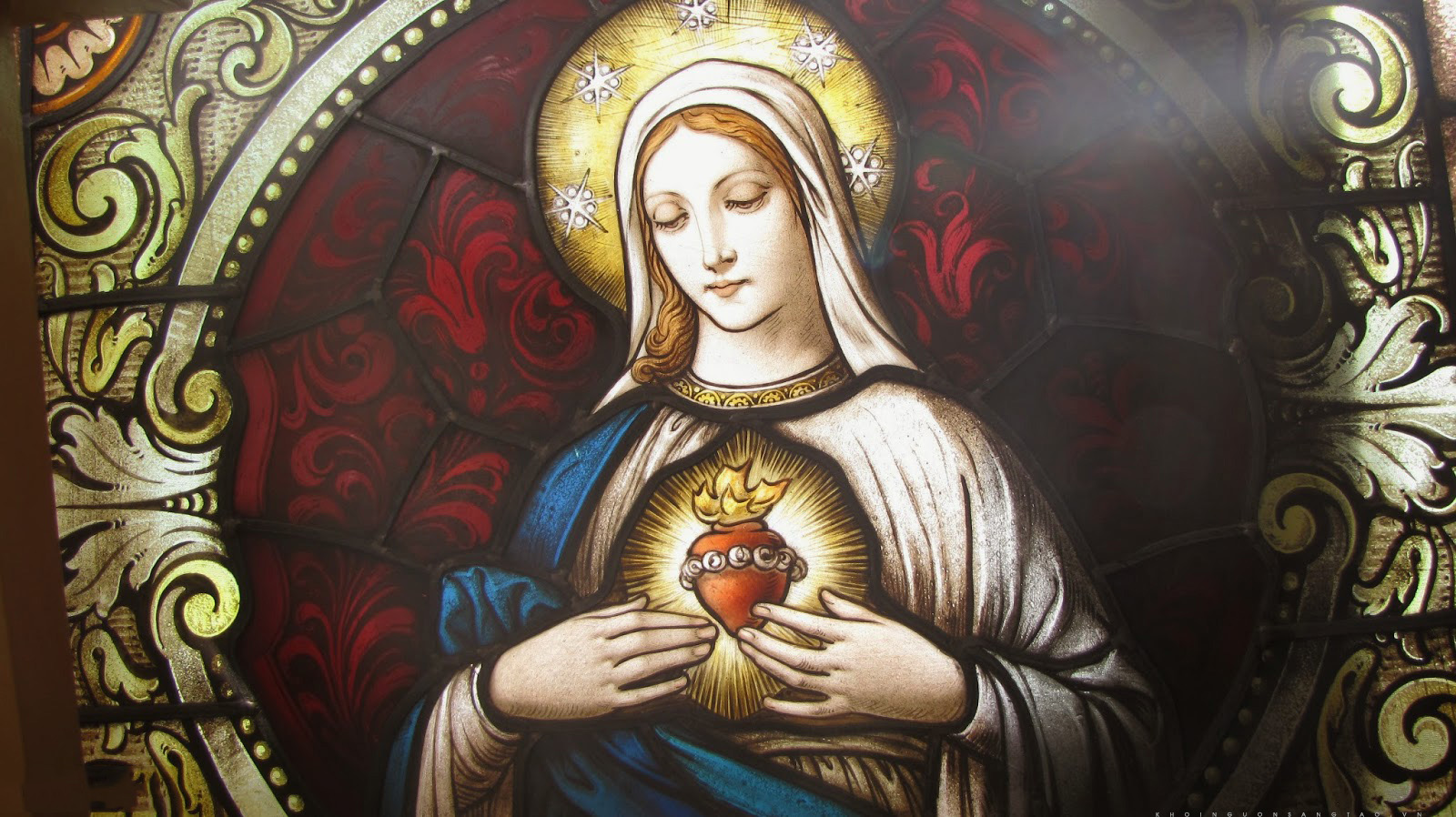 Hình Hình ảnh Đức Mẹ Maria Đẹp Thiêng Liêng, Bao Dung Che Chở