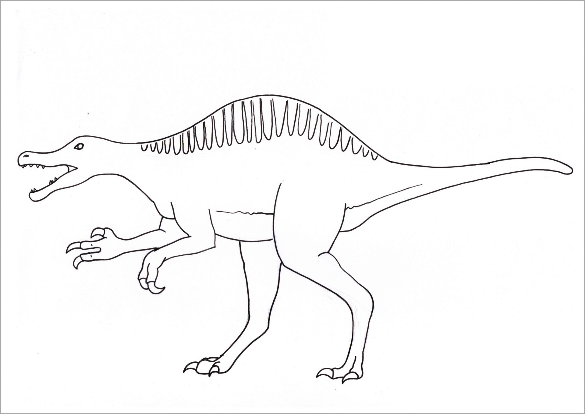 Tô màu khủng long velociraptor  Trang Tô Màu Cho Bé