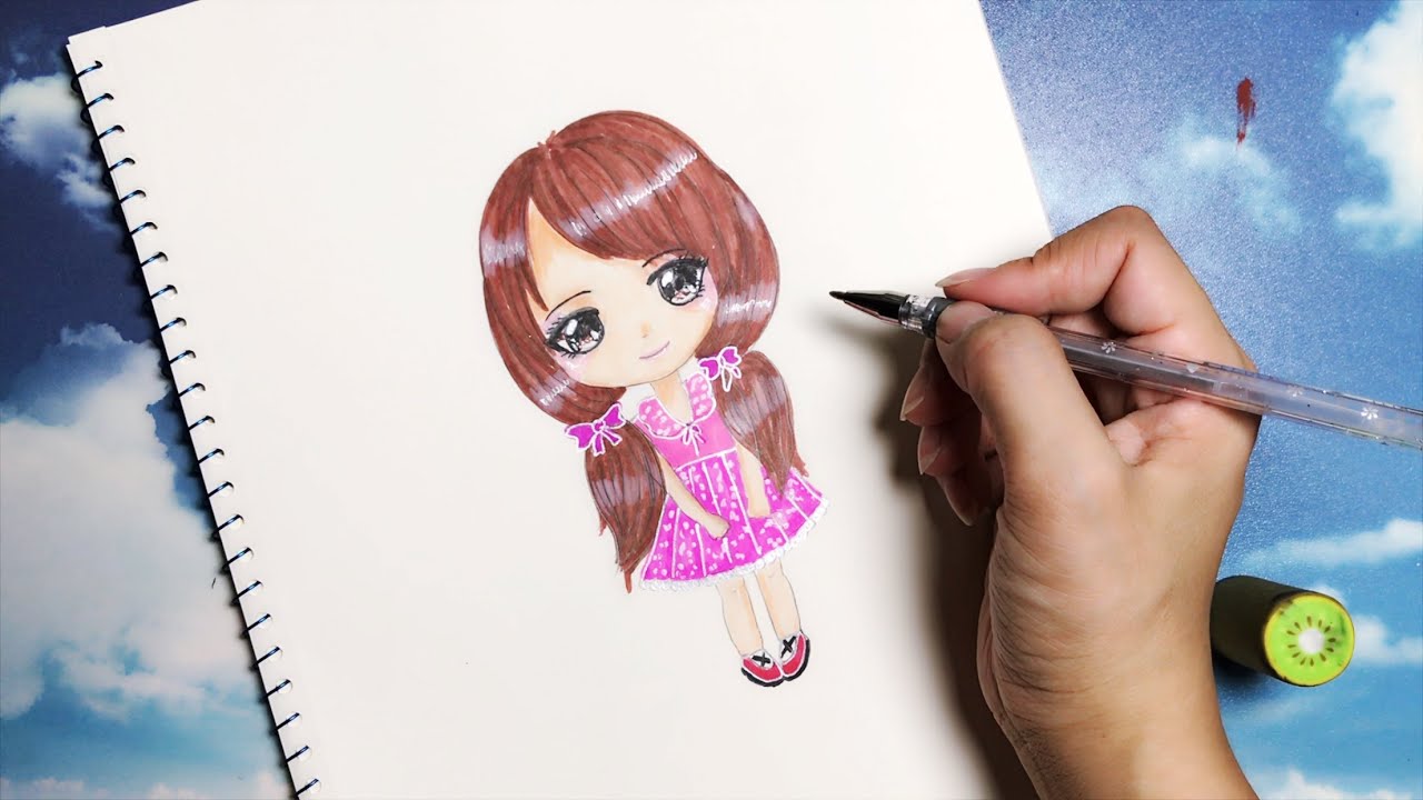 Vẽ cô gáiVẽ cô gái bằng bút chì đơn giản  Draw girl Draw girl with  simple pencil  YouTube