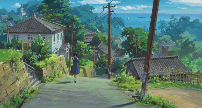 ảnh anime phong cảnh làng em