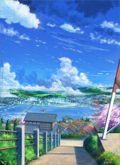 Hình Nền 4k Anime Phong Cảnh đẹp Cho Máy Tính điện Thoại  Pinterest