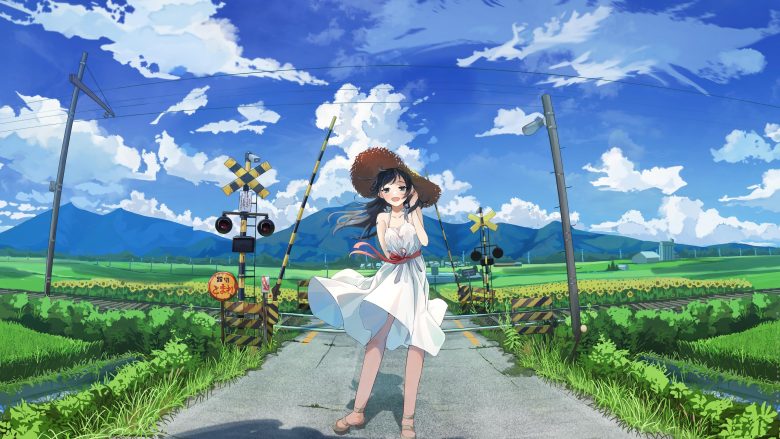 hình ảnh anime phong cảnh làng quê