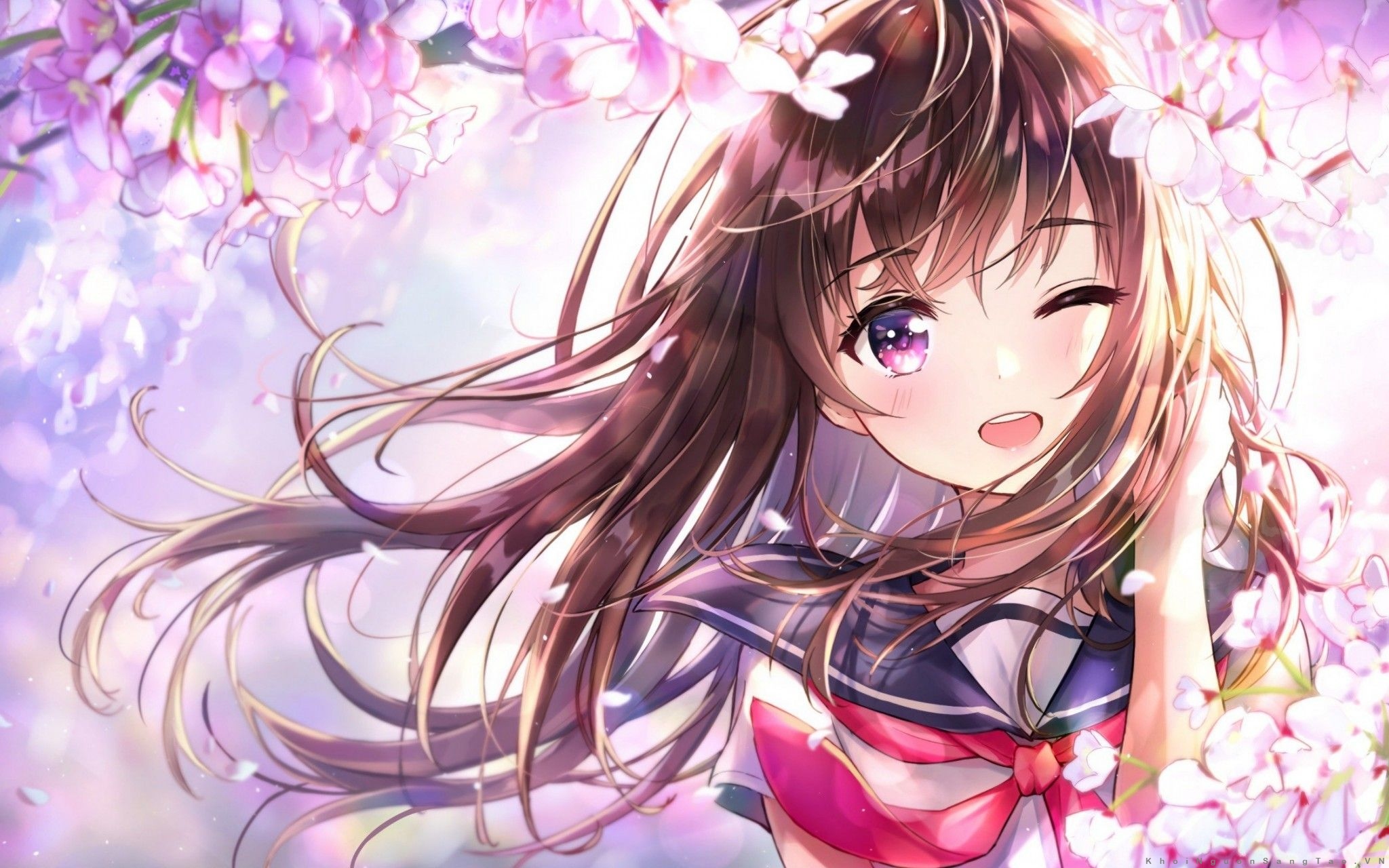 Top 150 Hình nền Anime girl dễ thương đáng yêu full HD