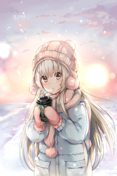 Hình ảnh anime mùa đông đẹp dễ thương nhất Trường THPT Kiến Thụy