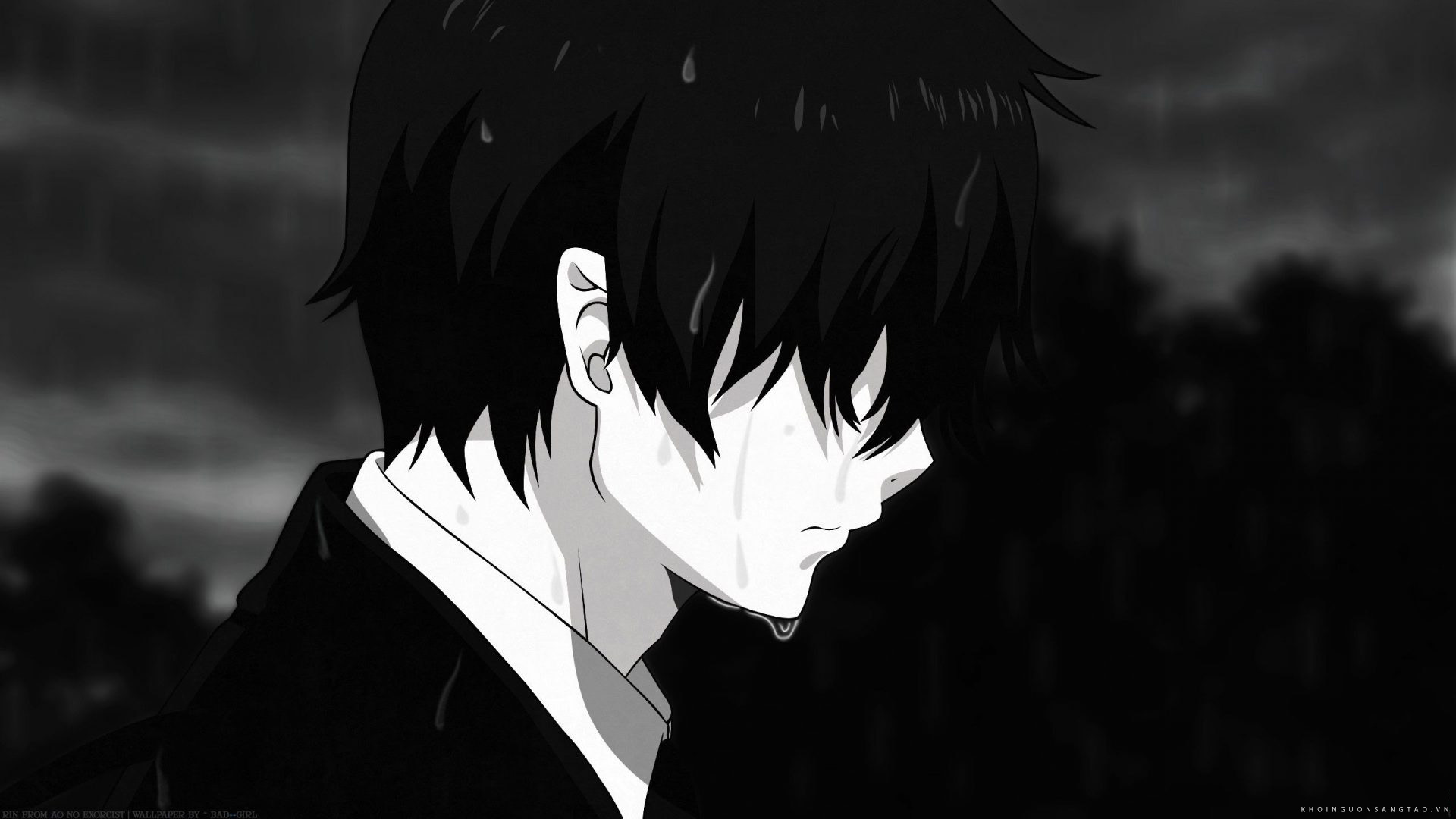 Cập nhật 53+ về ảnh anime buồn đen trắng hay nhất - trieuson5