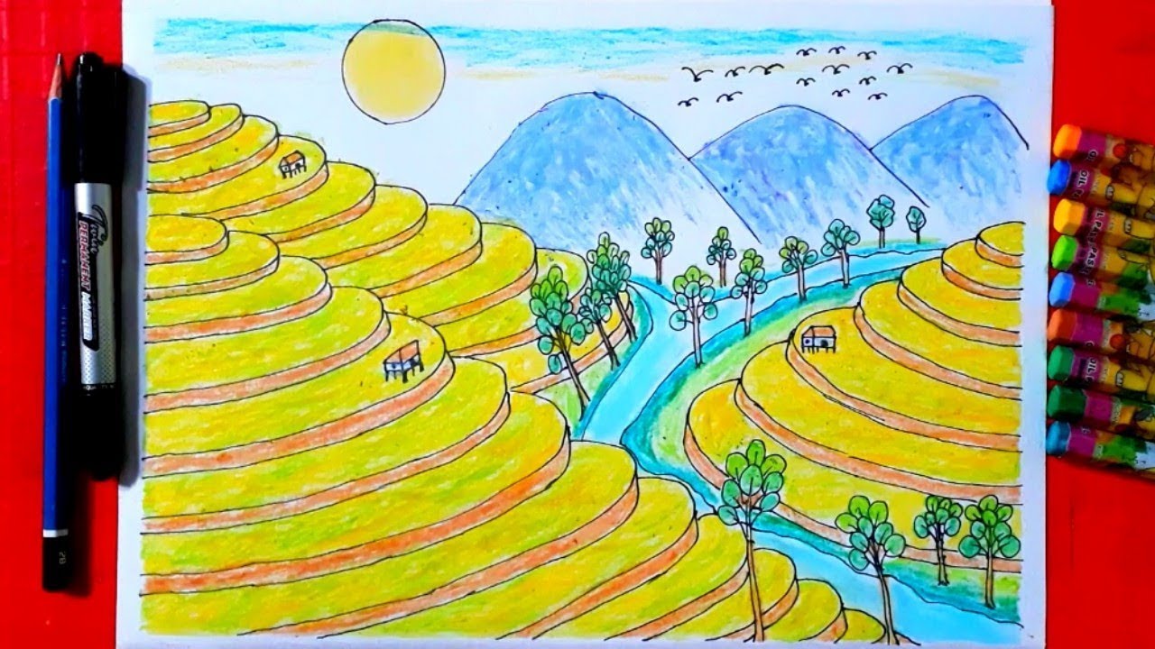 Học vẽ Tranh vẽ Đẹp Đơn Giản Dễ Học Cho Người Mới Bắt Đầu mới nhất 2023   Trường Tiểu học Kim Đồng Tam Kỳ Quảng Nam