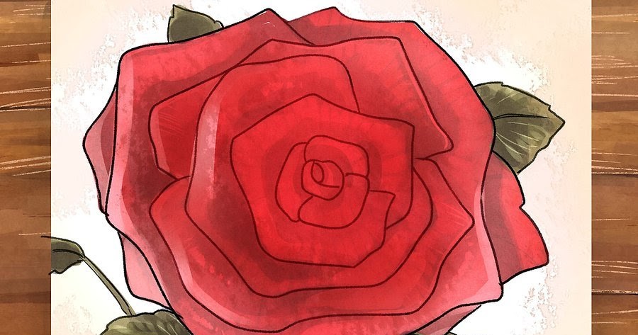 99 Tranh Vẽ Hoa Hồng Đẹp Ấn Tượng SAY ĐẮM LÒNG AI