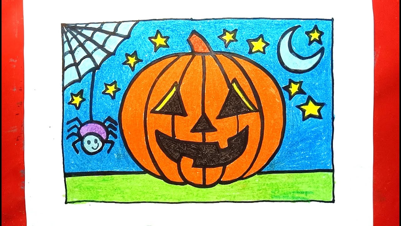100 Vẽ Tranh Halloween Đơn Giản, Đẹp, Nhìn Là Rùng Mình