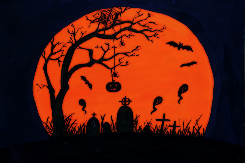 100 Vẽ Tranh Halloween Đơn Giản, Đẹp, Nhìn Là Rùng Mình