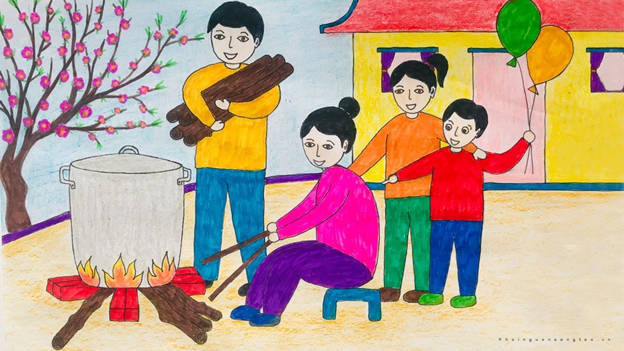 Tìm về truyền thống bằng bài trí tranh vẽ lễ hội dân gian việt nam trong nhà