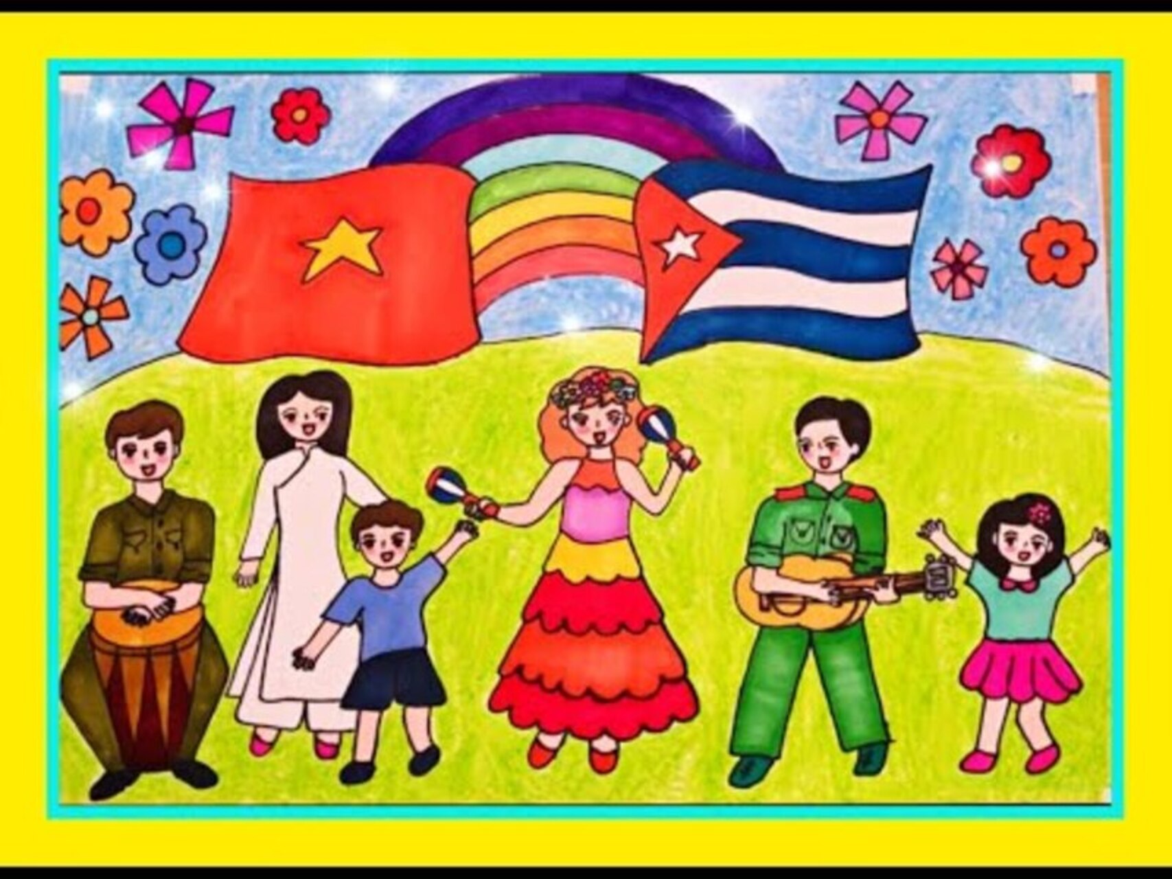 Vẽ Tranh Tình Hữu Nghị Việt Nam Và Cuba Đoàn Kết Hòa Bình Ý Nghĩa