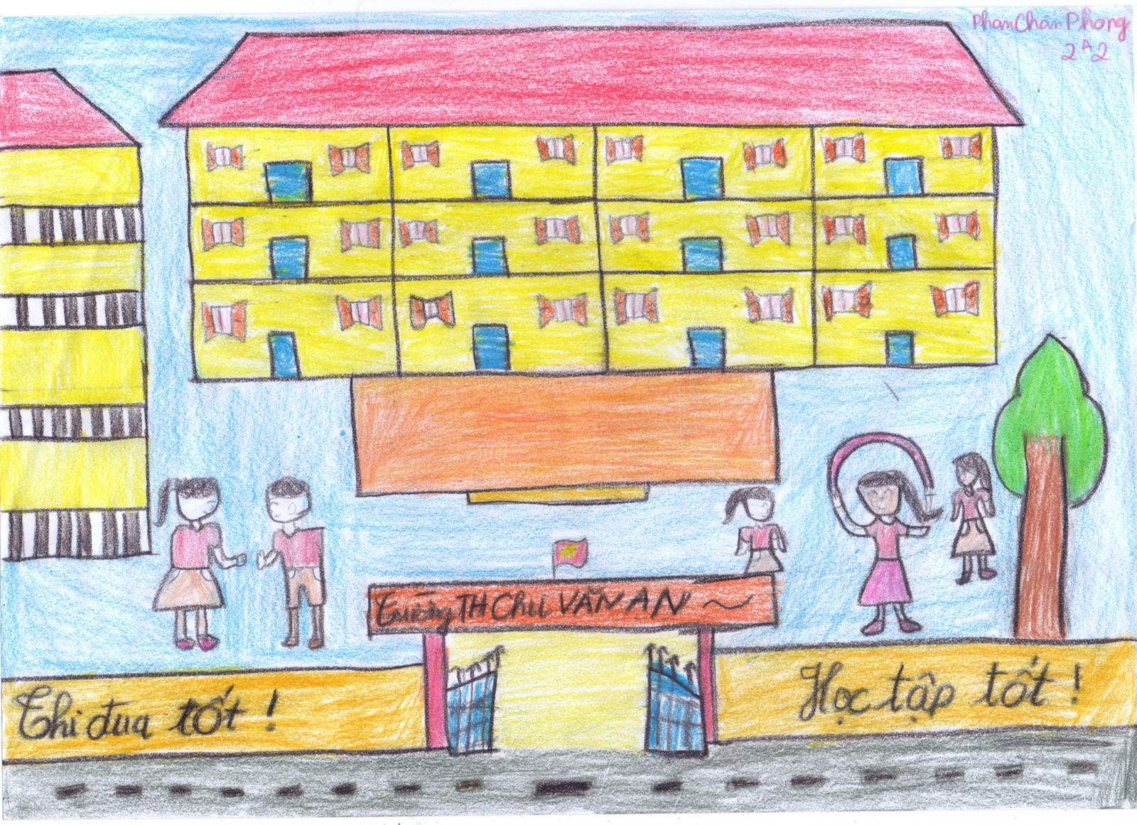 Vẽ Tranh Trường Em Đơn Giản, Ý Nghĩa Đẹp Cho Học Sinh