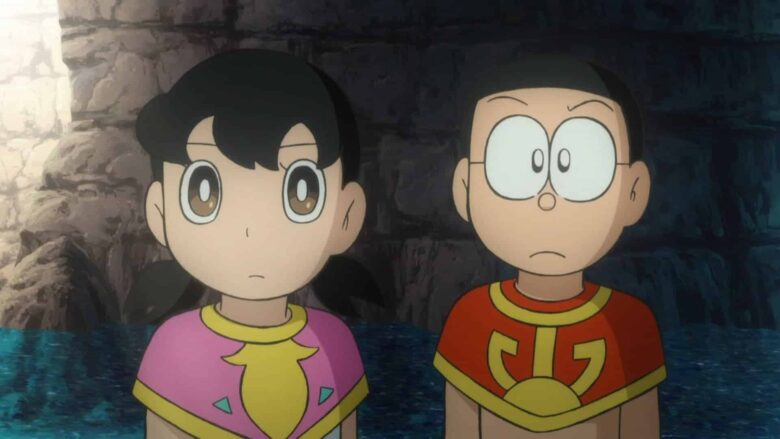 Ảnh Nobita và Shizuka mặt ngầu