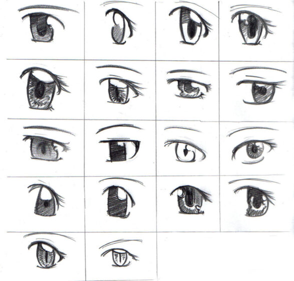 cách vẽ mắt anime độc đáo