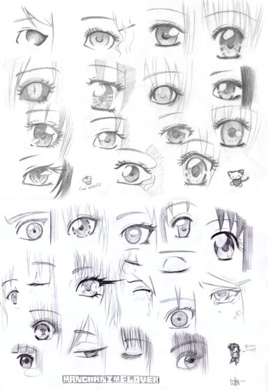 Hướng dẫn cách vẽ mắt anime nữ lạnh lùng chân thật và sinh động