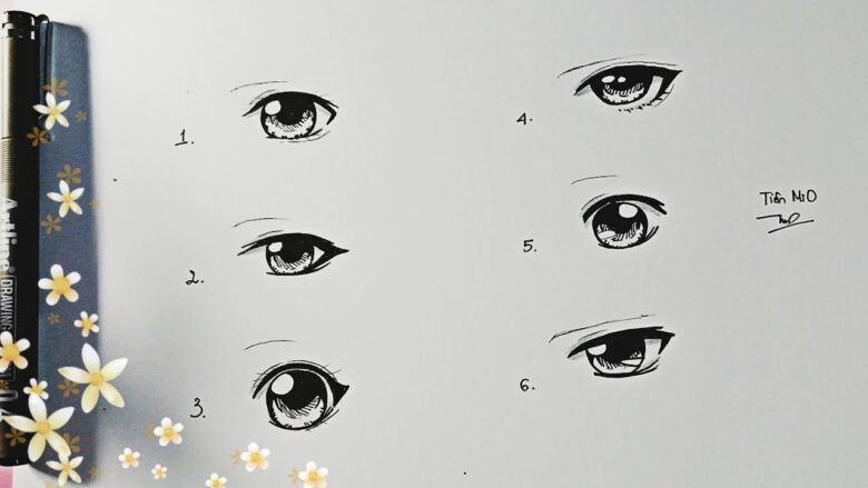 cách vẽ mắt anime nữ đẹp