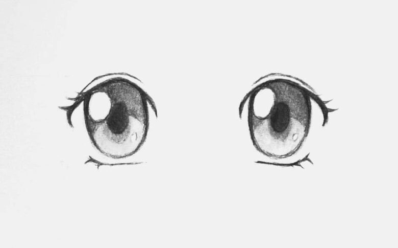 cách vẽ mắt anime nữ đơn giản