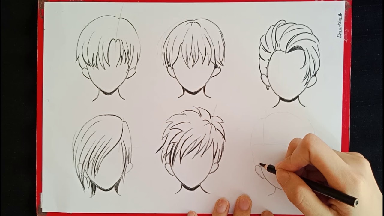 Cách vẽ tóc anime nữ, nam đơn giản mà đẹp, nhanh chóng nhất