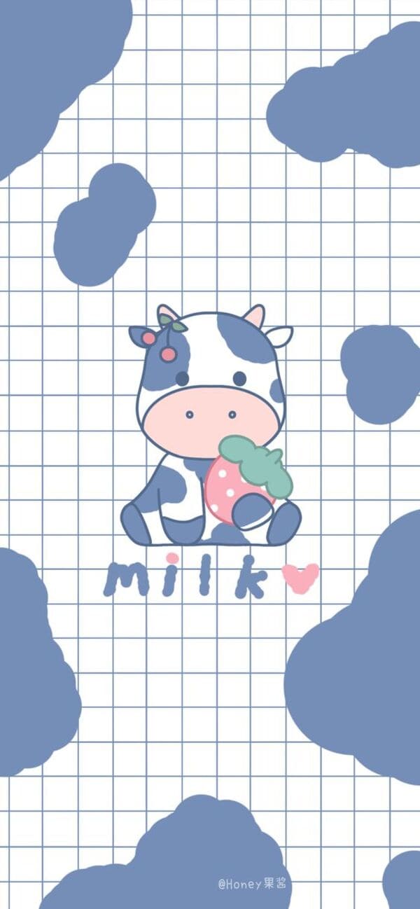 Top 100 hình nền bò sữa dễ thương cute siêu độc đáo cho điện thoại   Nhuhoaphatcom