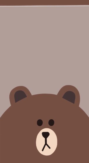 hình nền gấu brown đơn giản