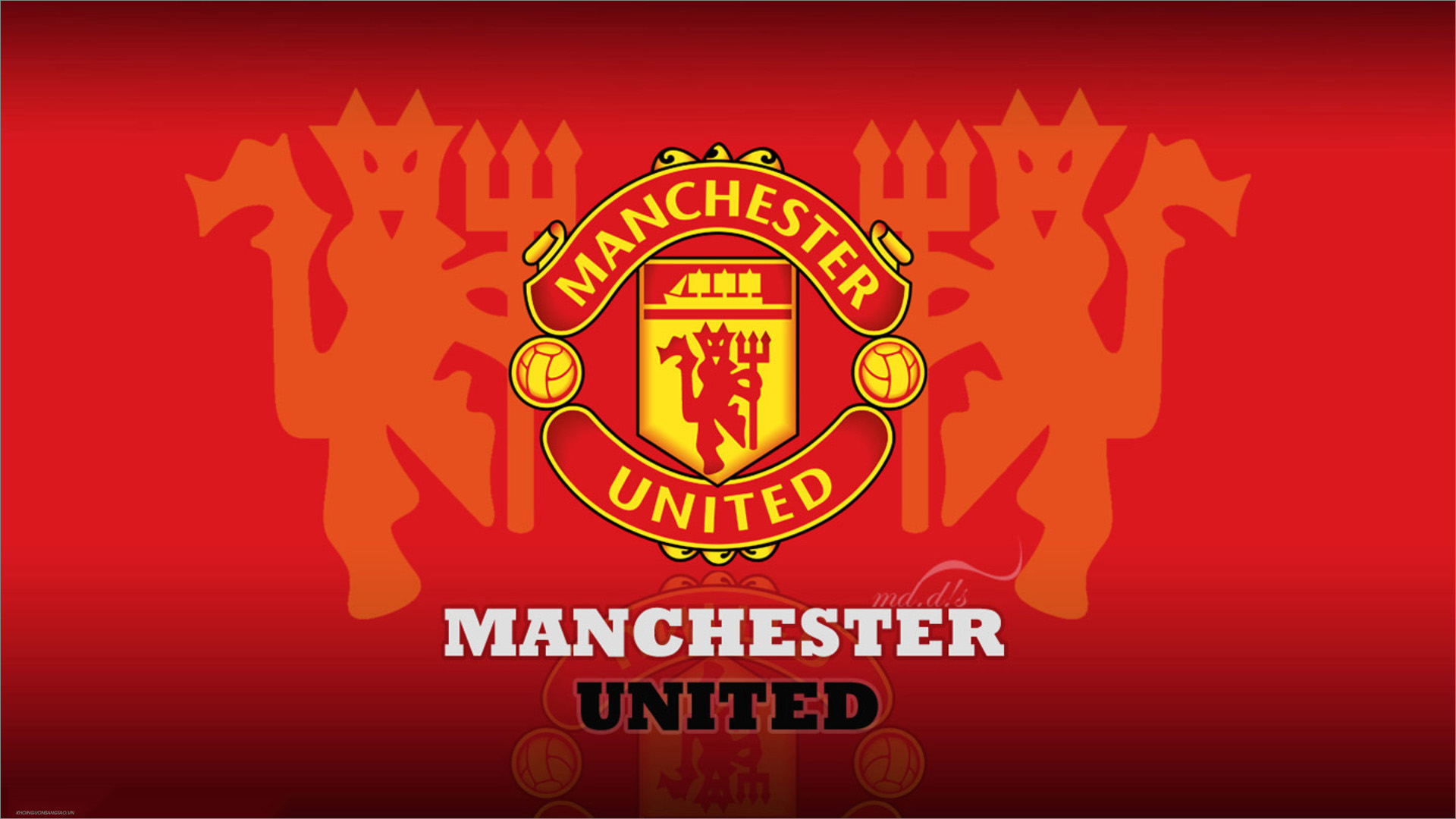 Manchester United flag red and white 3D waves Premier League english football club HD wallpaper Peakpx