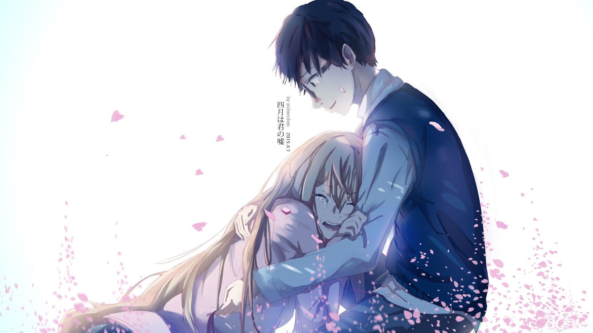 Hình ảnh anime cặp đôi chia tay, người trong lòng đau đớn còn người lại phải tiếp tục đối diện với cuộc sống. Hãy đón xem để cảm nhận được sự chia lìa và đau đớn trong tình yêu.