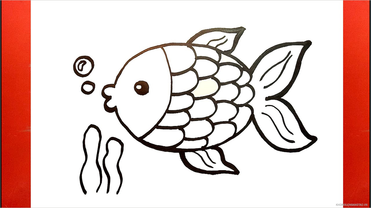 cách vẽ con cá