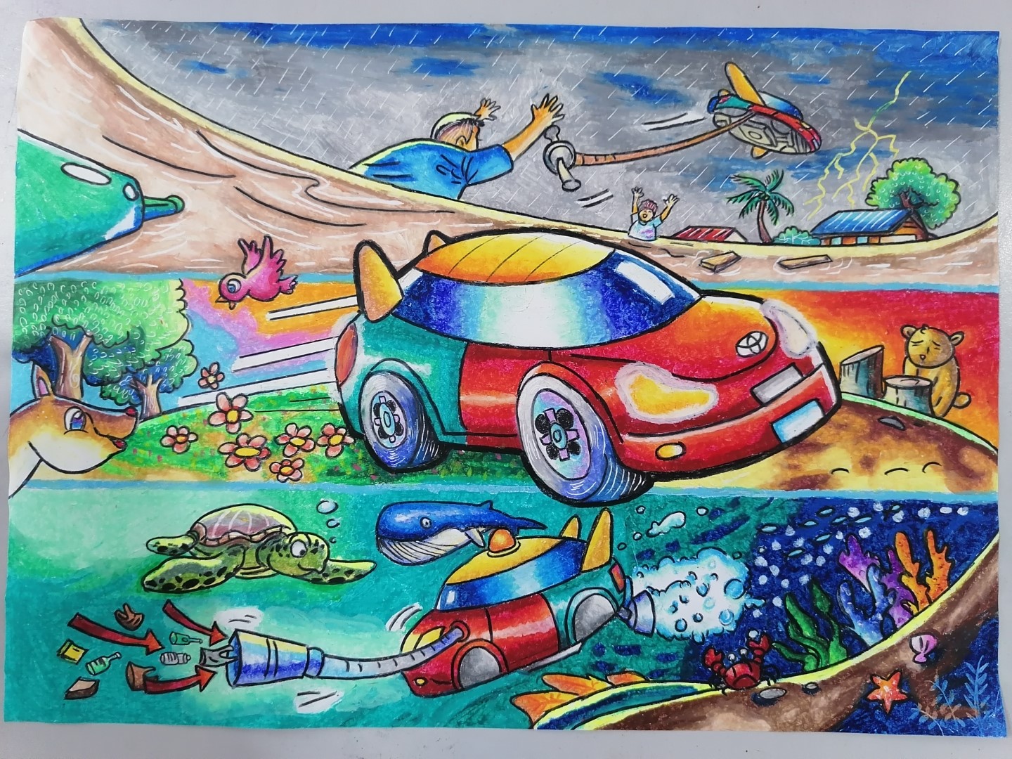 Thi vẽ tranh Quốc tế Toyota chủ đề Chiếc ô tô mơ ước