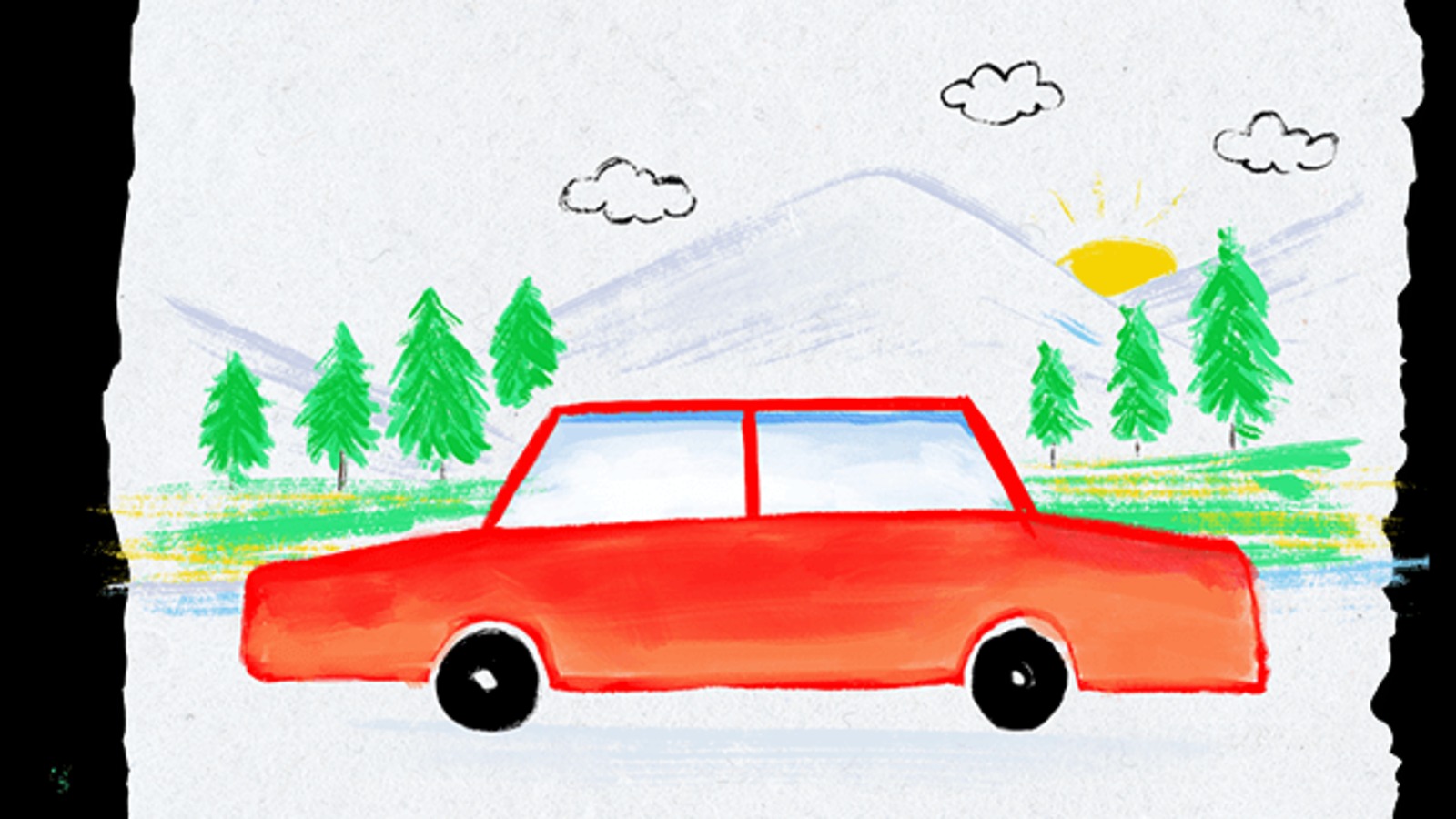 Cách vẽ tranh chiếc ô tô mơ ước đơn giản đẹp nhất 2021  Trung Cấp Nghề  Thương Mại Du Lịch Thanh Hoá