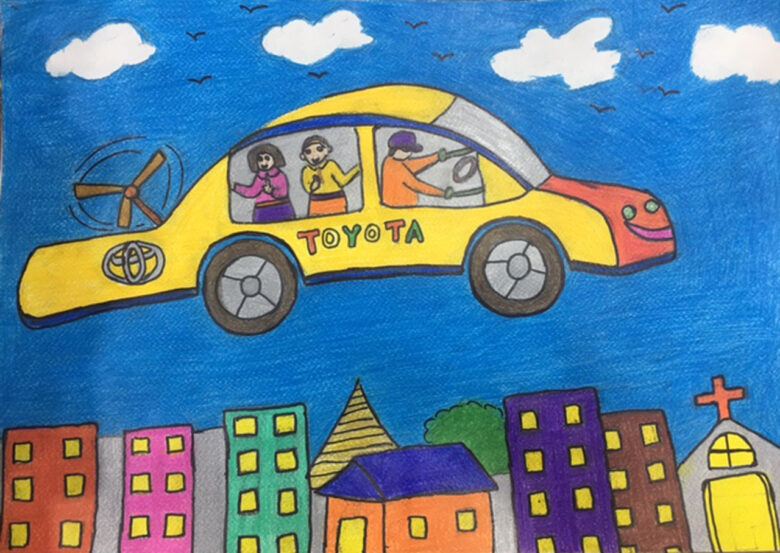 Cách vẽ ô tô mơ ước Toyota