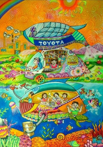 Cách vẽ ô tô mơ ước Toyota đẹp ấn tượng