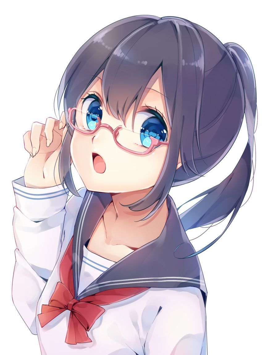 Hình ảnh anime girl đeo kính dễ thương cool cute nhất
