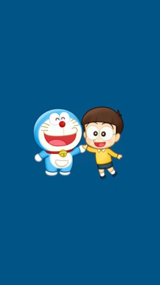 Hình nền Doremon và Nobita chibi