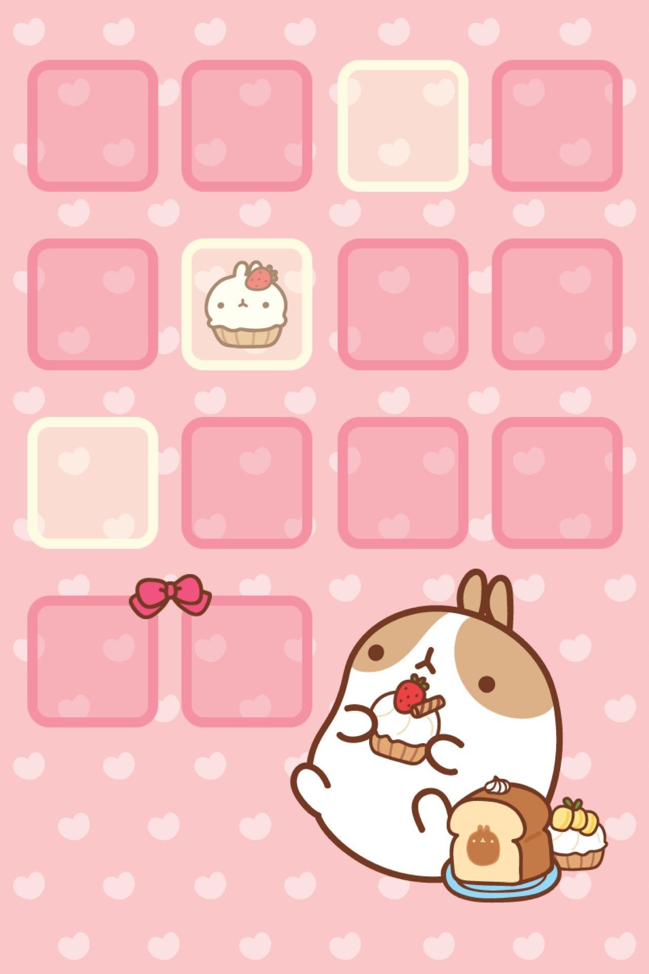 Molang Strawberry, pink, teacup, sweets. Kawaii Stuff, Japanese Cute Foods  HD phone wallpaper | Pxfuel