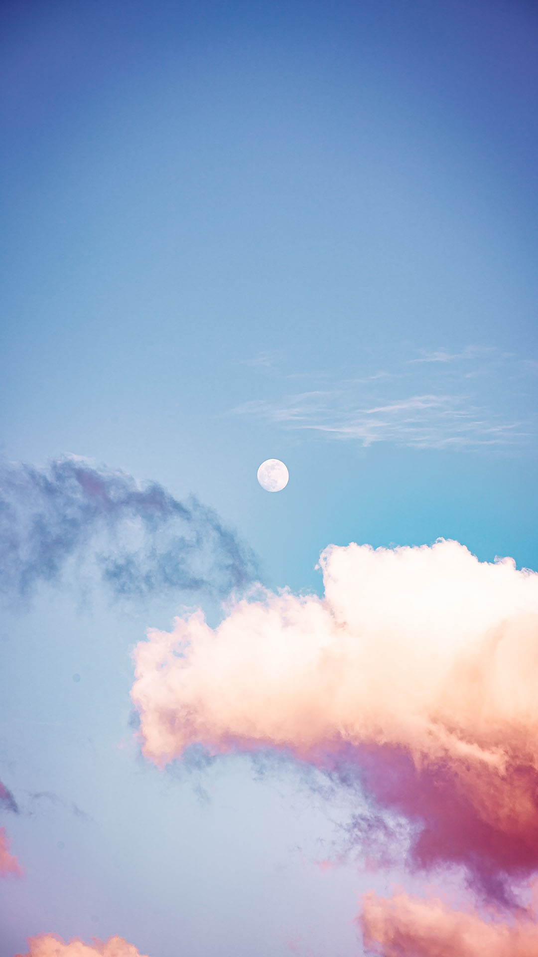 Trời mây hồng  Hình xăm Anime Bầu trời