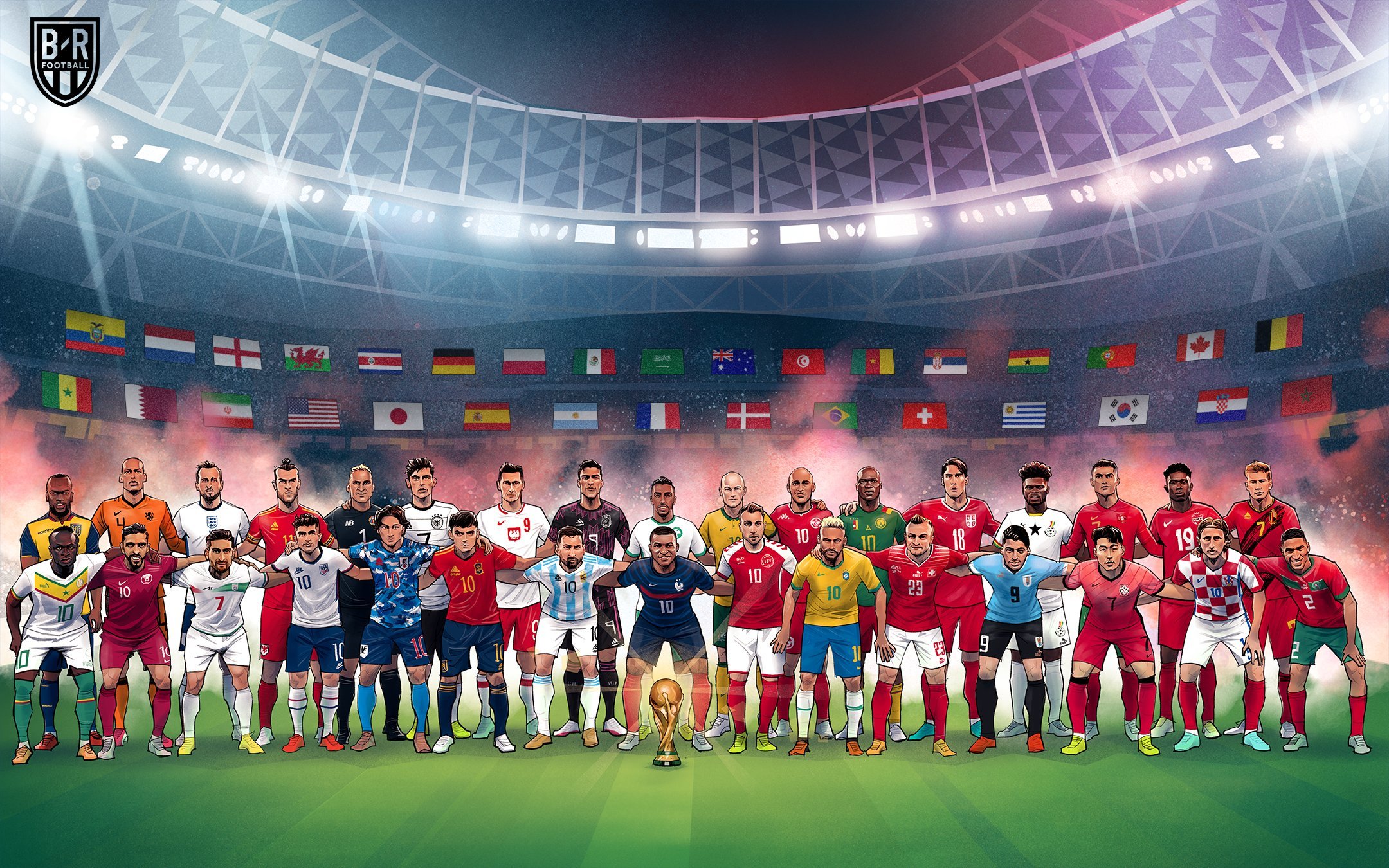 Đếm ngược đến World Cup 2022, cả thế giới đang háo hức chờ đợi sự kiện bóng đá lớn nhất hành tinh. Hãy xem hình ảnh liên quan để sẵn sàng cho những giây phút đầy cảm xúc và khát khao danh vọng của các tuyển thủ.