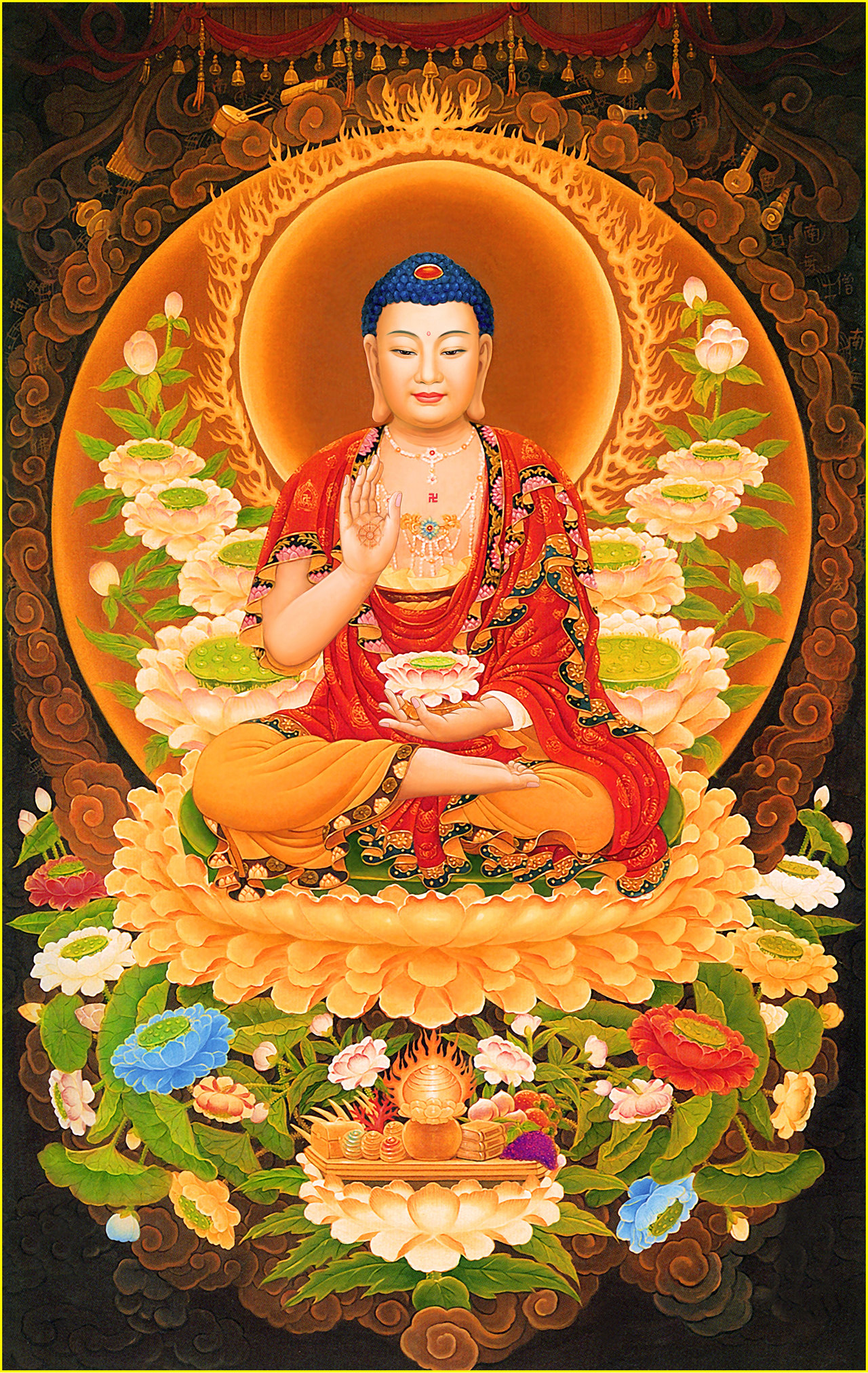 30+ Hình Ảnh Phật A Di Đà Đẹp Nhất, Tỏa Ánh Sáng Vô Lượng