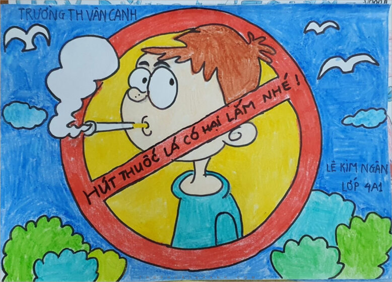 Vẽ tranh phòng chống thuốc lá đẹp nhất