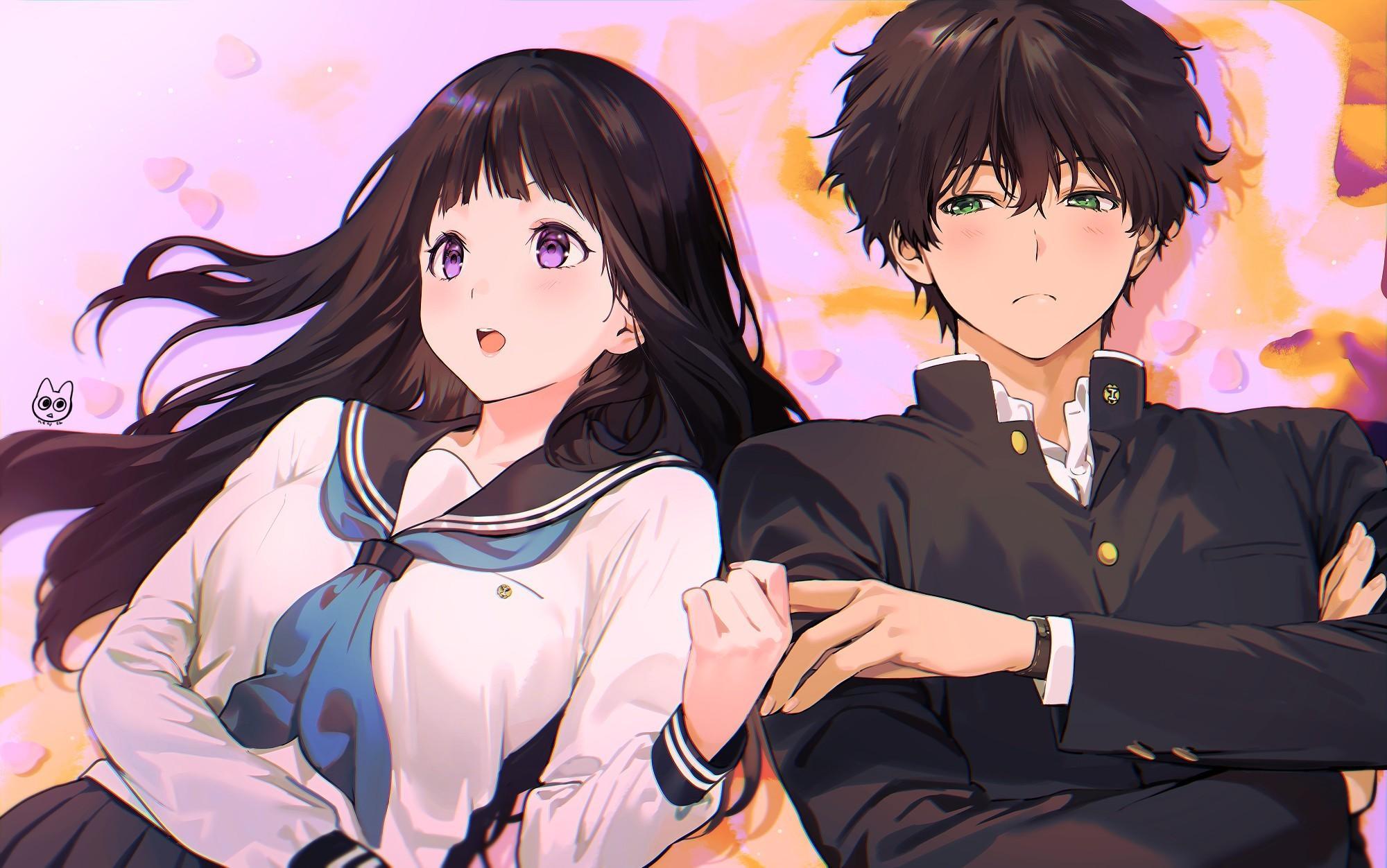 Bạn muốn tìm một hình nền anime cặp đôi đẹp để trang trí cho máy tính hay điện thoại của mình? Hãy đến với ảnh này! Với nụ cười tươi tắn, ánh mắt lấp lánh và tình yêu đong đầy, đôi tình nhân này sẽ khiến bạn say mê.