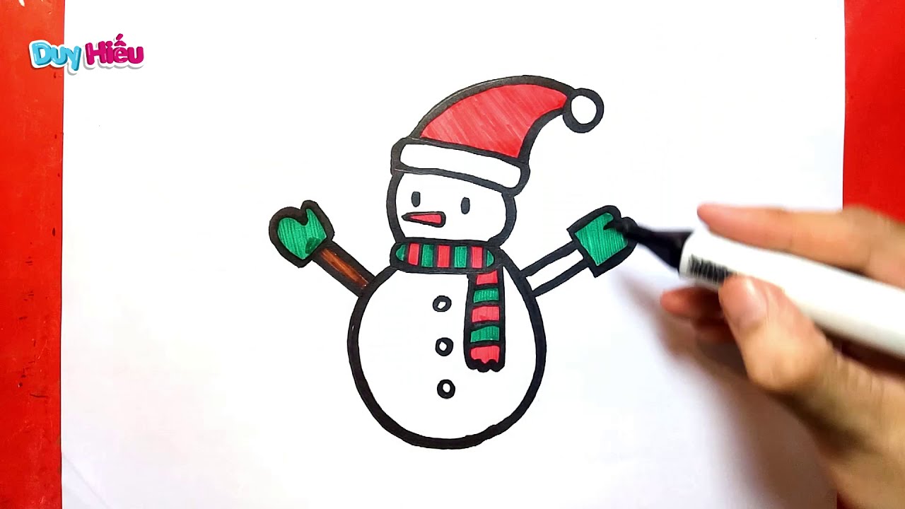 Hướng dẫn cách vẽ tranh Giáng sinh Noel đẹp và đơn giản