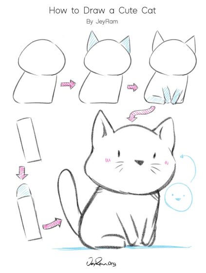 Cách vẽ mèo thần tài dễ thực hiện