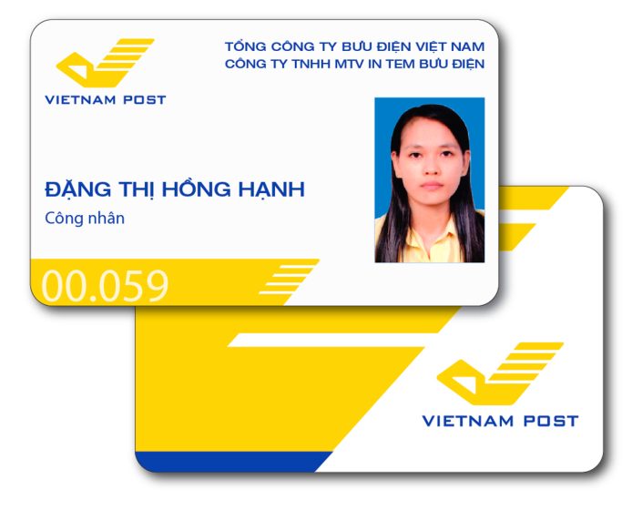 Mẫu thẻ nhân viên dành cho nhân viên bưu điện