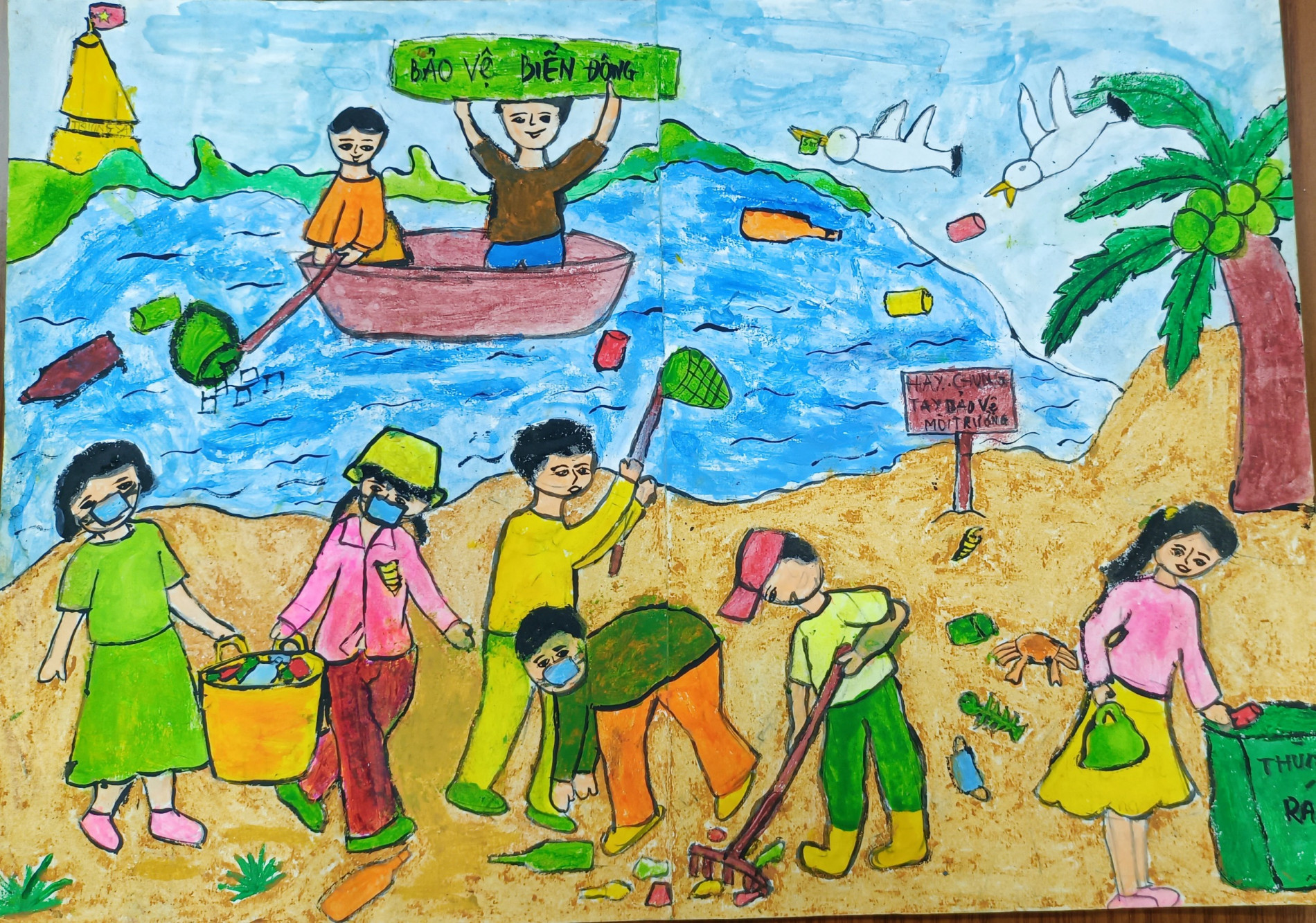 Vẽ Tranh Bác Hồ Và Thiếu Nhi Đơn Giản Đẹp Dành Cho Học Sinh  Trường THPT  Nguyễn Quán Nho